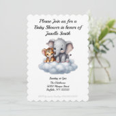 Kuddelwolken Einladung (Stehend Vorderseite)