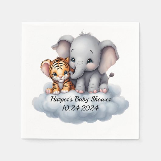 Kuddelwolken Serviette (Vorderseite)