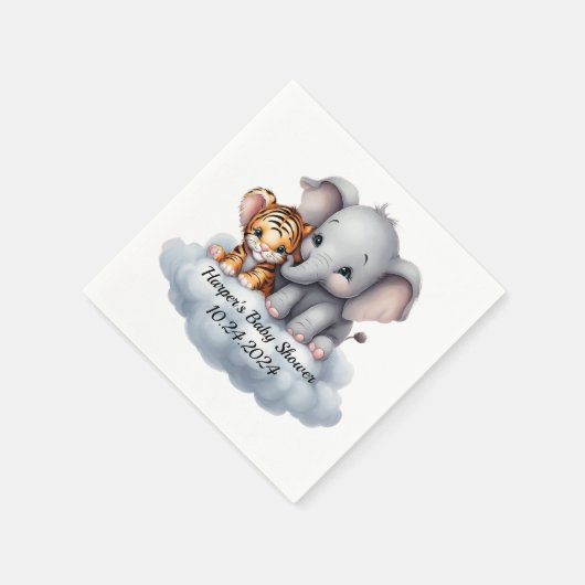 Kuddelwolken Serviette (Ecke)