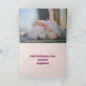 KUDDLE BUNNIES EASTER CARD DANKESKARTE (Innenseite)