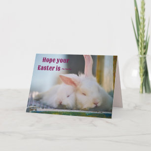 KUDDLE BUNNIES EASTER CARD DANKESKARTE