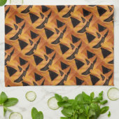 Kuddtel Tilted Smile Jack-O-Lantern Küchentücher (Gefaltet)