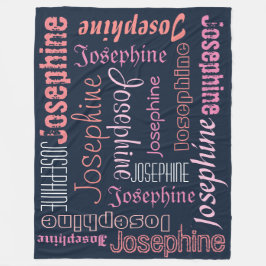 Kuddtel Warme Fleece Personalisiert Name Blanket