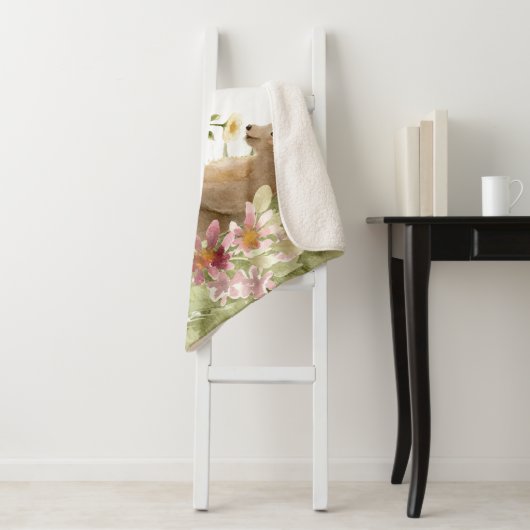 *~* Kudlicher Bär Entspannung der duftenden Blume  Sherpadecke (Beispiel)