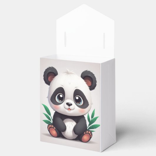 Kudlicher Panda Geschenkschachtel (Geöffnet)