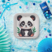 Kudlicher Panda Pappteller (Party)