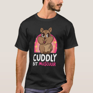 Kudliches Stück Muskulatur mit Wombat T-Shirt