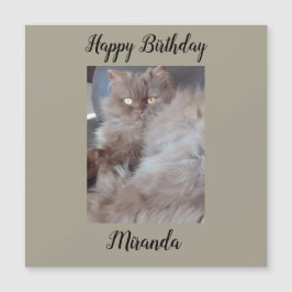 Kudlykerkatze Magnetic Birthday Card Magnetkarte