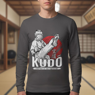 Kudo Kampfsport - Kämpfer und Kanji-Design T-Shirt