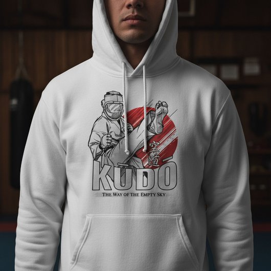 Kudo Martial Art - Fighter and Kanji Design Hoodie