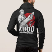 Kudo Martial Art - Fighter and Kanji Design Hoodie (Rückseite)