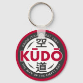 Kudo – Minimal Japanese Martial Arts Emblem Schlüsselanhänger (Vorderseite)
