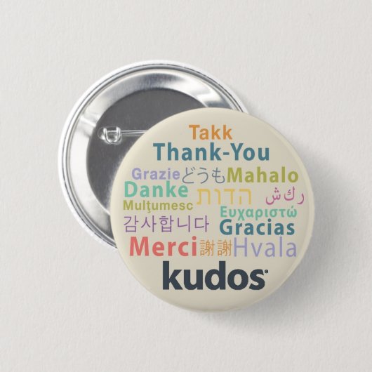 Kudos® Dankes- Button (Vorne & Hinten)