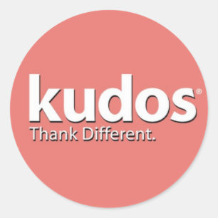 Kudos® Lachse Runder Aufkleber