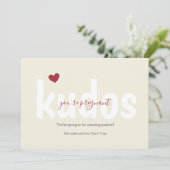 Kudos Sie sind schwangere Glückwunschkarte (Stehend Vorderseite)