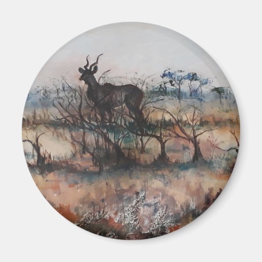 Kudu Bull in Savannah Magnet (Vorne)