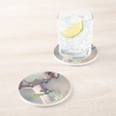 Kudu-Portrait Getränkeuntersetzer (Seite)