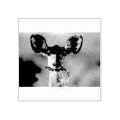 Kudu-Portrait Gummistempel (Prägung)