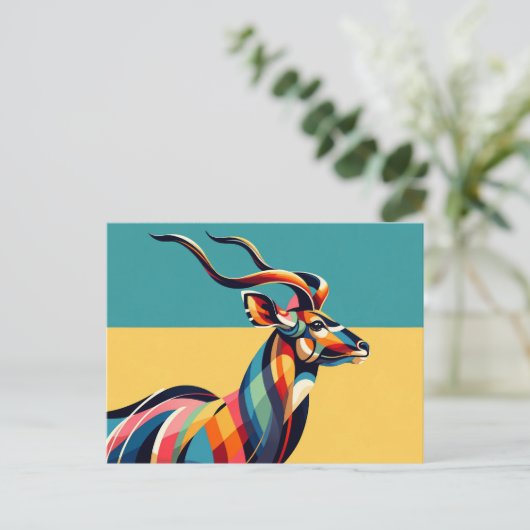 Kudu Postcard Postkarte (Stehend Vorderseite)