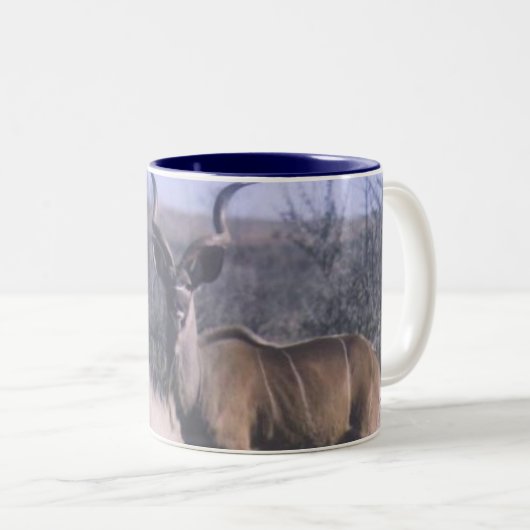 Kudu Zweifarbige Tasse (VorderseiteRechts)