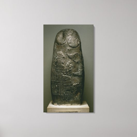 Kudurru of Nazimaruttash, König von Babylon, c.132 Leinwanddruck (Vorderseite)