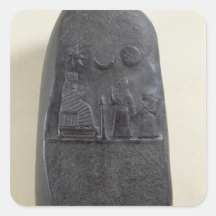 Kudurru von König Melishikhu II Quadratischer Aufkleber