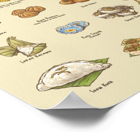 Kueh | 粿 II (A4) Poster (Ecke)