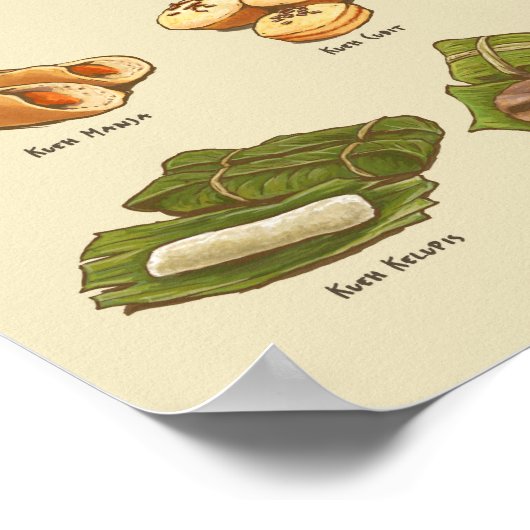 Kueh | 粿 IV (A3) Poster (Ecke)