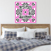 Kufi Calligraphy Bismillah-002 Leinwanddruck (Insitu (Schlafzimmer))
