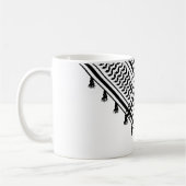 Kufiyeh - Schwarz Kaffeetasse (Links)