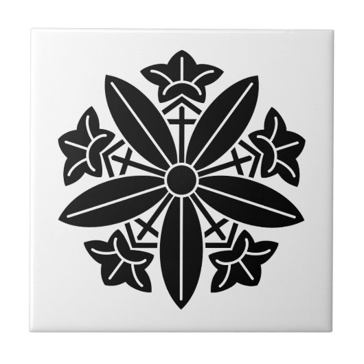 Kuga-Enzian-Rad Fliese (Vorderseite)