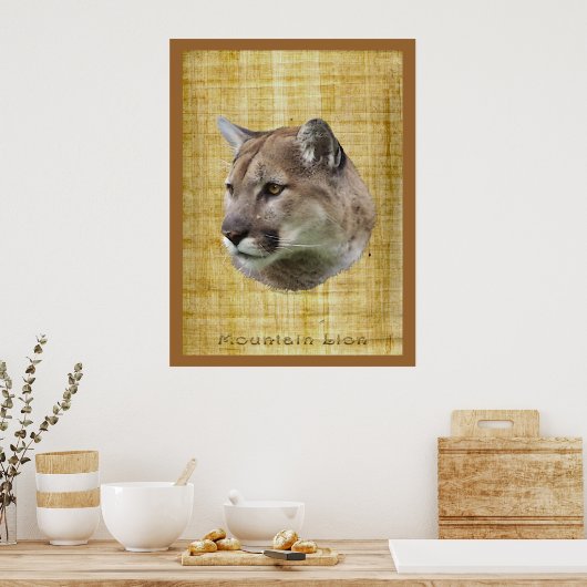 KUGAR, MOUNTAIN LION, PUMA Poster (Küche)