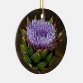 Kugel-Artischocke, Cynara Cardunculus, in der Keramik Ornament (Rechts)