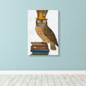 Kugel auf Büchern Leinwanddruck (Insitu (Holzboden))