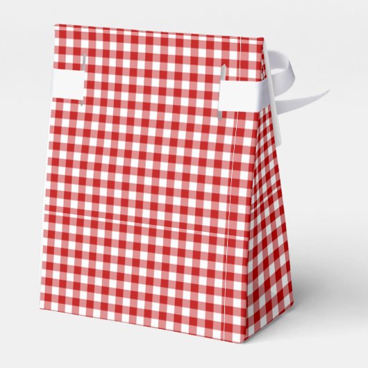 Kugel auf Pumpkin Gingham Pattern Gefälligkeitsbox Geschenkschachtel (Rückseite)