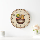 Kugel der Fruchtkekse Große Wanduhr (Zuhause)