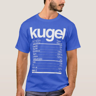 Kugel ernährungswissenschaftliche Fakten Jüdische T-Shirt