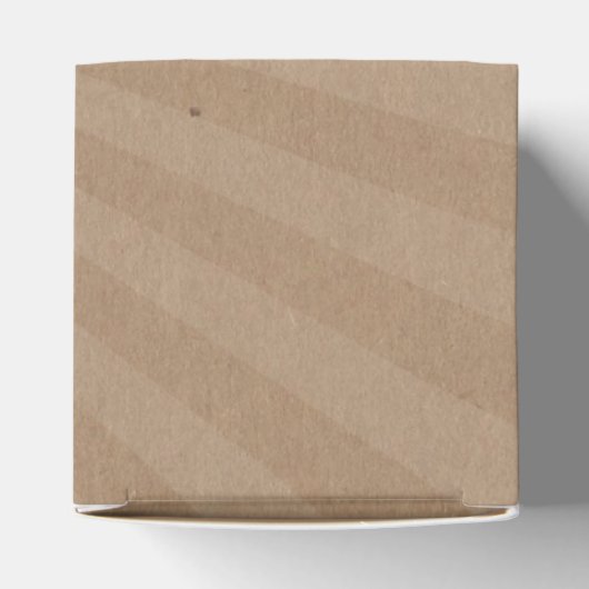 Kugel Joy Peace Pink Brown Baby Shower Hippie Geschenkschachtel (Oben)