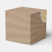 Kugel Joy Peace Pink Brown Baby Shower Hippie Geschenkschachtel (Rückseite)