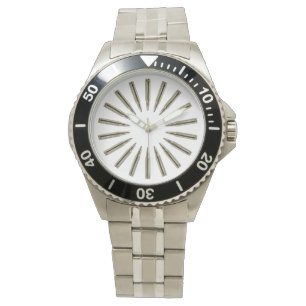 Kugel-Kreis-rostfreie Uhr