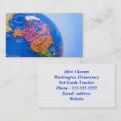 KUGEL-LEHRER-VISITENKARTE VISITENKARTE (Vorne/Hinten)