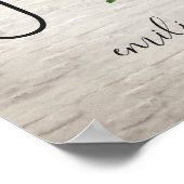 Kugel mit einer grünen Brick-Kinderdusche Poster (Ecke)