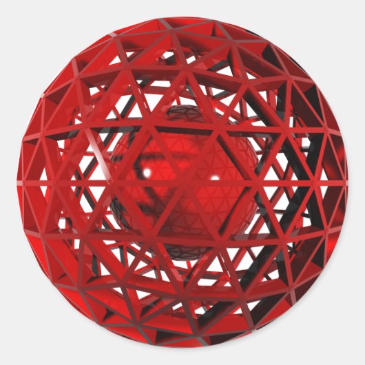 Kugel Runder Aufkleber (Vorderseite)