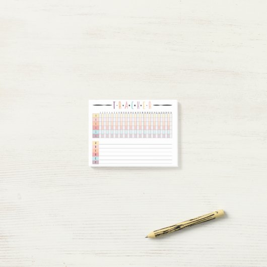 Kugel-Zeitschriften-Verfolger Post-it Klebezettel (Auf Schreibtisch)