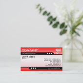 Kugel-Zug - Horizont-Glühen 03 Visitenkarte (Stehend Vorderseite)