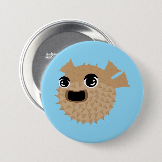 Kugelfisch Button (Vorne & Hinten)