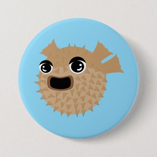 Kugelfisch Button (Vorderseite)