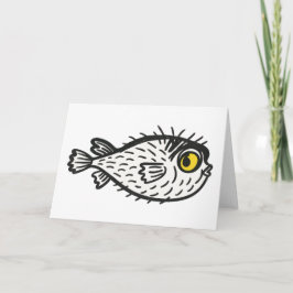 Kugelfisch-Grußkarte Dankeskarte