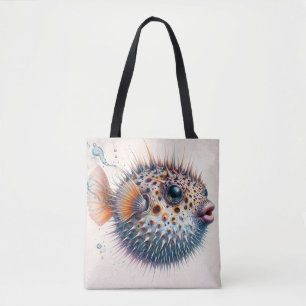 Kugelfisch Lustige Meerestiere Kunst Tasche