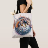 Kugelfisch Lustige Meerestiere Kunst Tasche (Von Nahem)